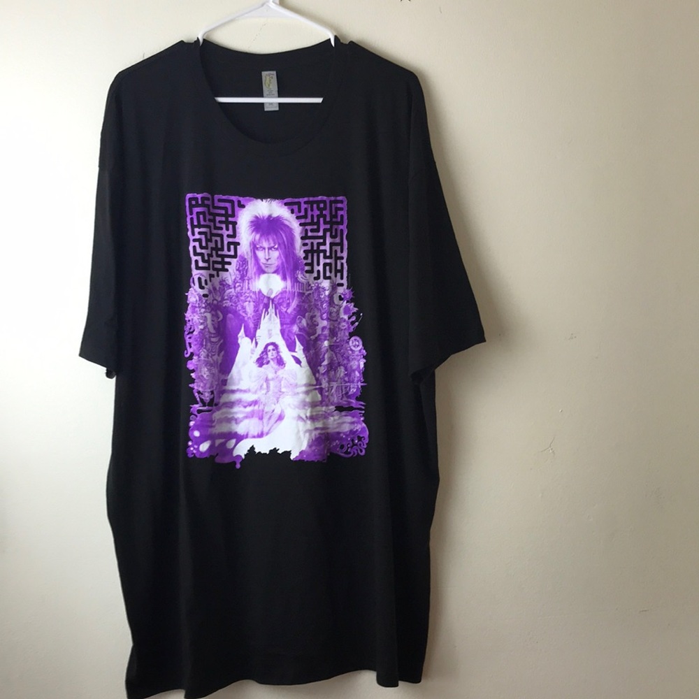 Rock me David Bowie Labyrinth black t-shirt sz 3XL